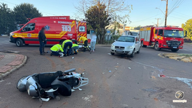 Em menos de 1h30, Corpo de Bombeiros atende dois acidentes de trânsito em São Miguel do Oeste