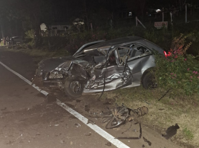 Jovem morre em colisão frontal na SC-283 em Caibi