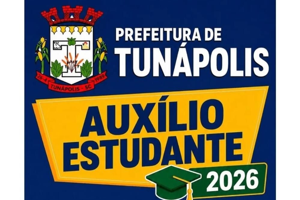 Tunápolis prorroga prazo de inscrições em programa de incentivo a alunos no ensino superior