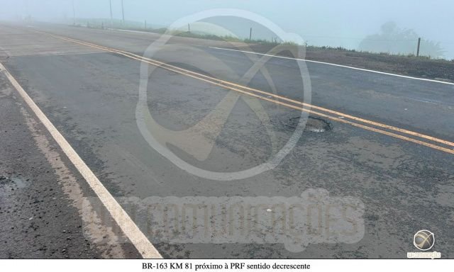 Relatório da PRF aponta problemas em obras recém-entregues nas BRs 163 e 282 e cobra providências do DNIT