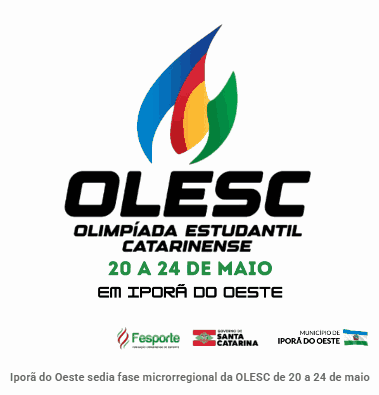 Iporã do Oeste sedia fase microrregional da OLESC de 20 a 24 de maio