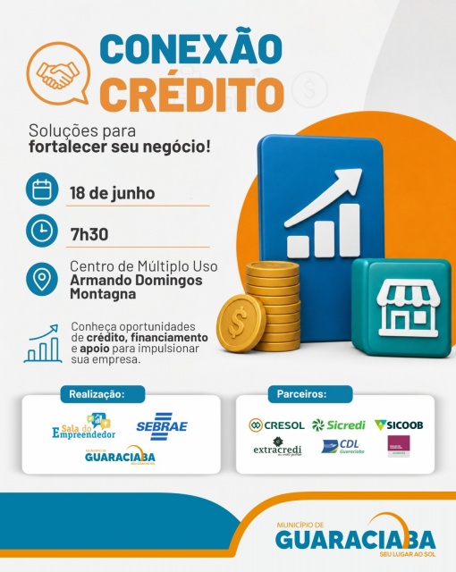 Conexão Crédito é marcado para 18 de junho em Guaraciaba