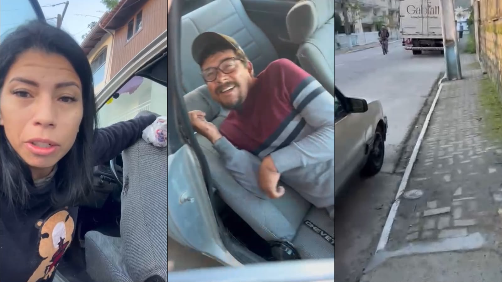 Morador de rua invade carro em Itapema e transforma em banheiro: “pensa no ódio”