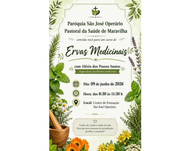 Paróquia São José Operário promove curso sobre ervas medicinais em Maravilha