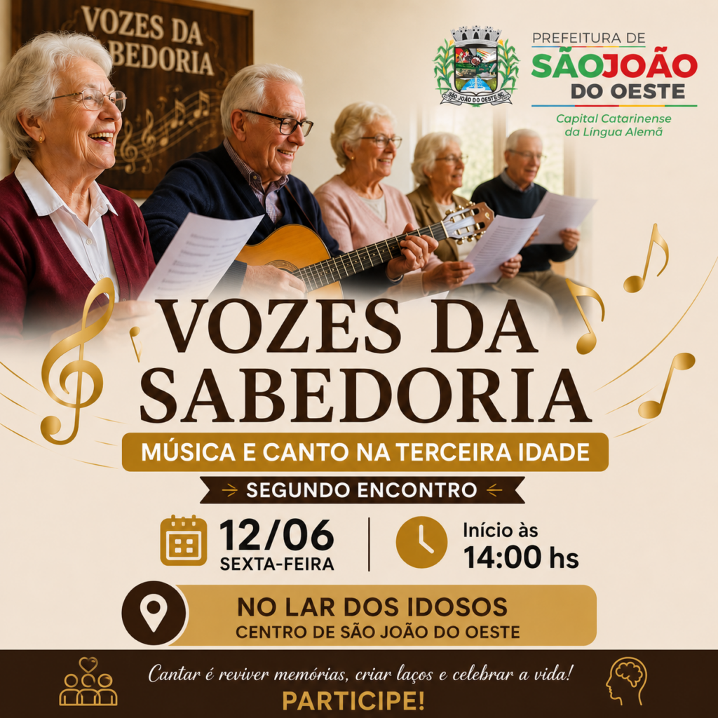 Vozes da Sabedoria convida para encontro de música, cultura e integração nesta sexta-feira
