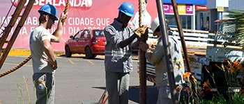 Empresa realiza sondagens para o projeto de esgotamento sanitário