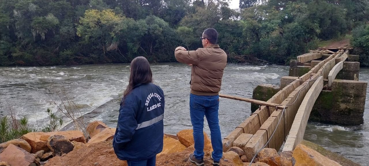 Lages conclui relatório sobre danos das chuvas e prioriza reconstrução de pontes no interior