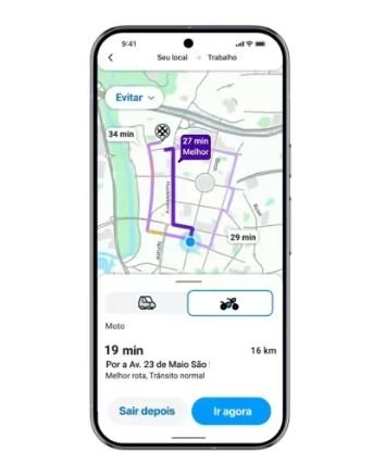 Waze lança modo exclusivo para motociclistas no Brasil com rotas personalizadas e novos alertas
