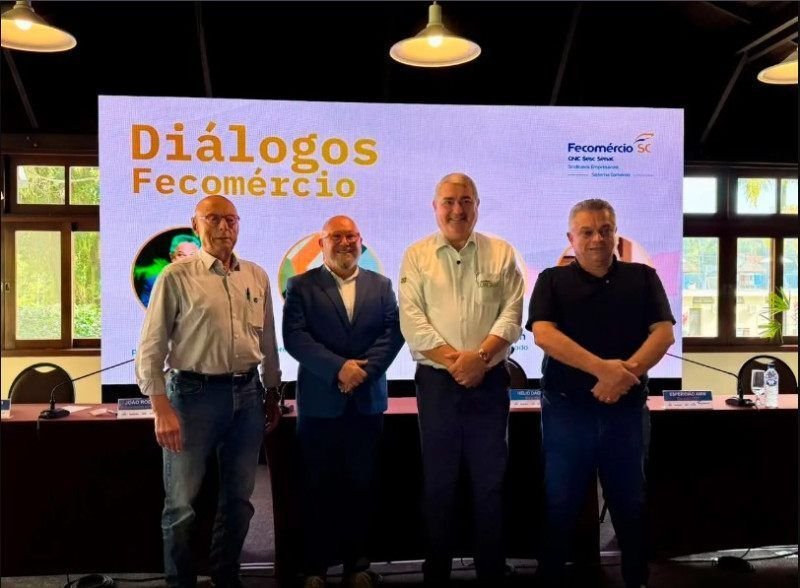 Fecomércio SC entrega demandas do setor produtivo aos pré-candidatos João Rodrigues, Esperidião Amin e Antídio Lunelli