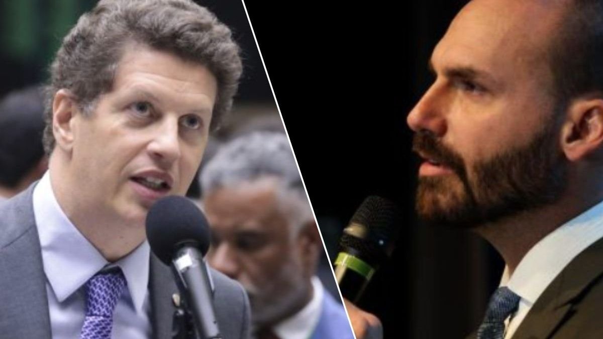 Racha na direita? Eduardo Bolsonaro quer que Ricardo Salles abra mão da candidatura ao Senado