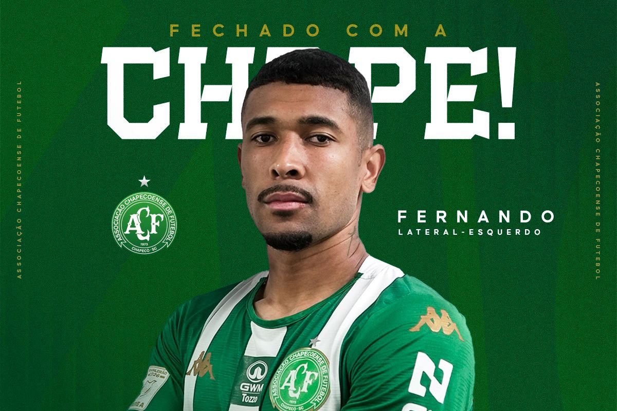 Chapecoense anuncia o retorno do lateral-esquerdo Fernando com contrato até 2029