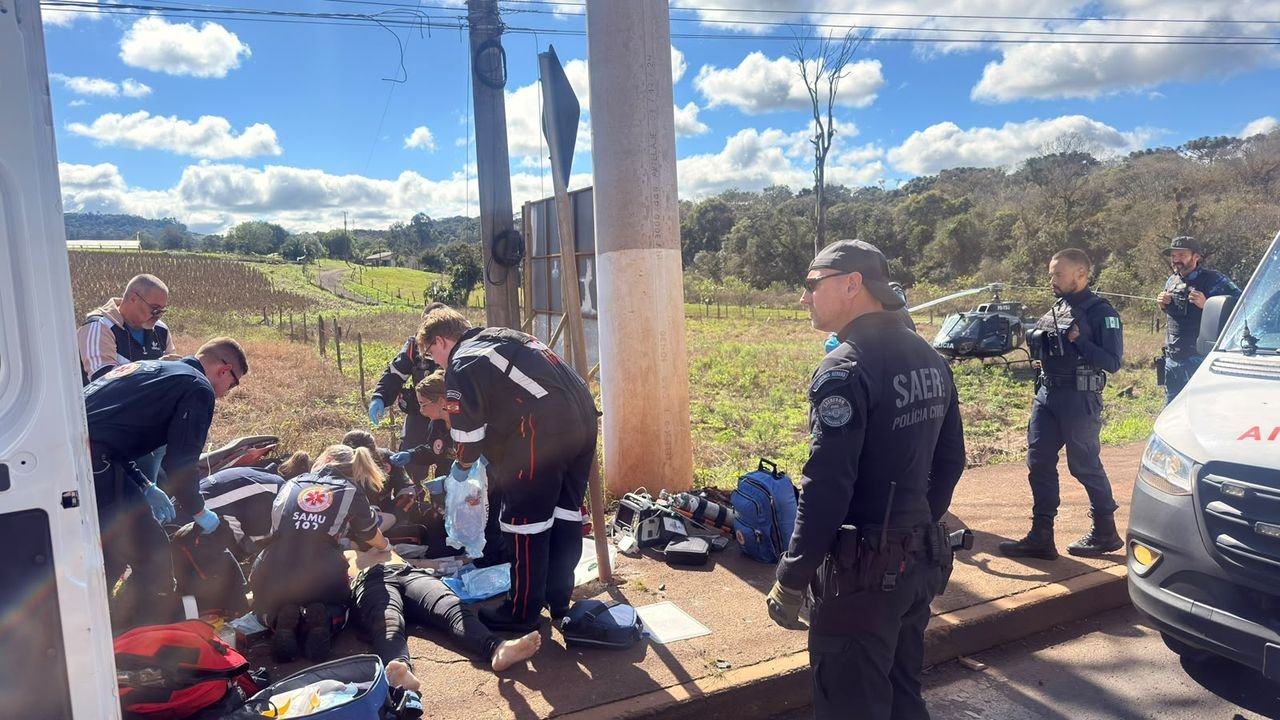Jovem de 21 anos morre após grave acidente de moto no bairro Efapi em Chapecó