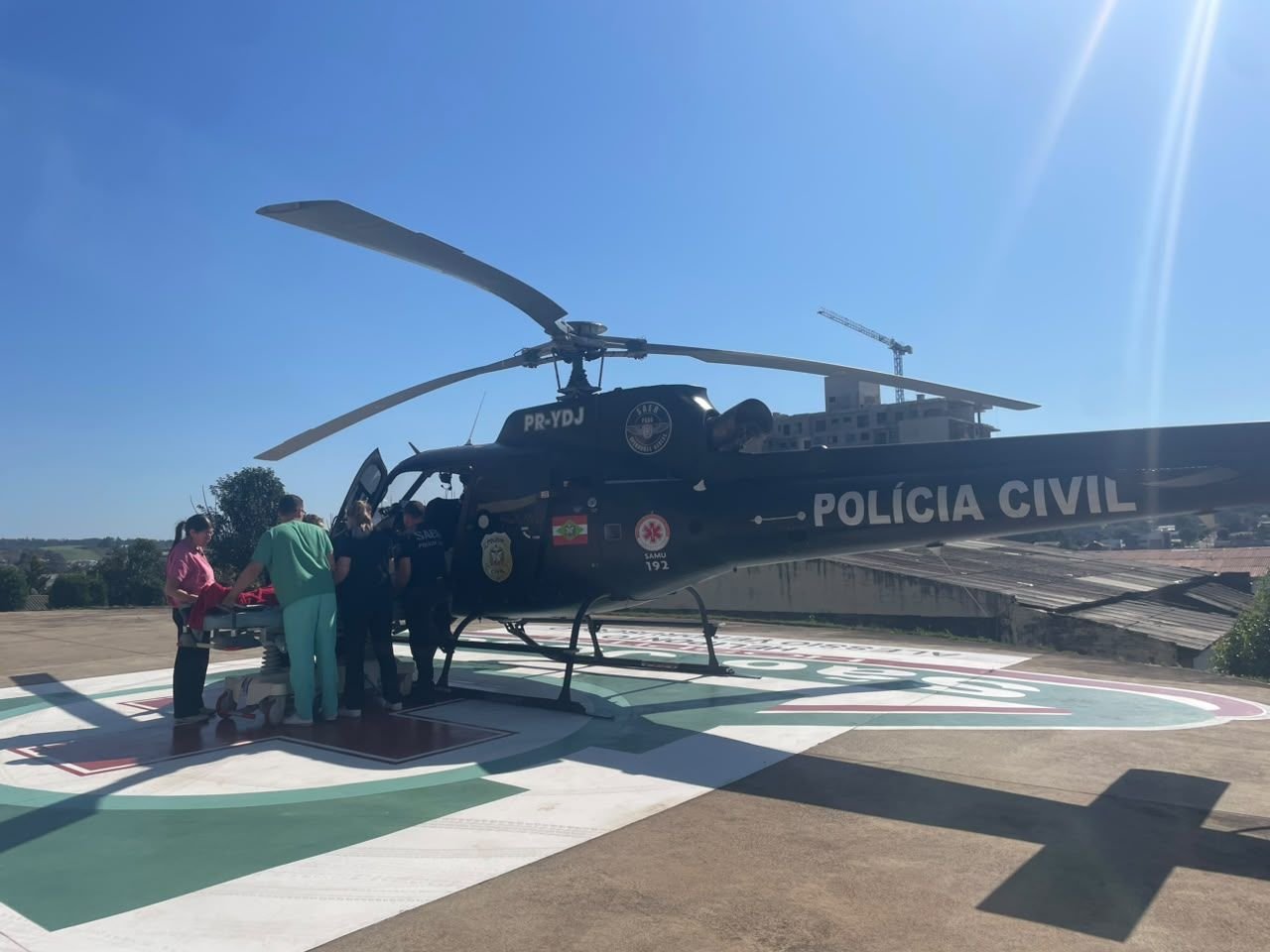 Transferência aeromédica leva paciente com AVC de Maravilha ao HRO de Chapecó em 18 minutos
