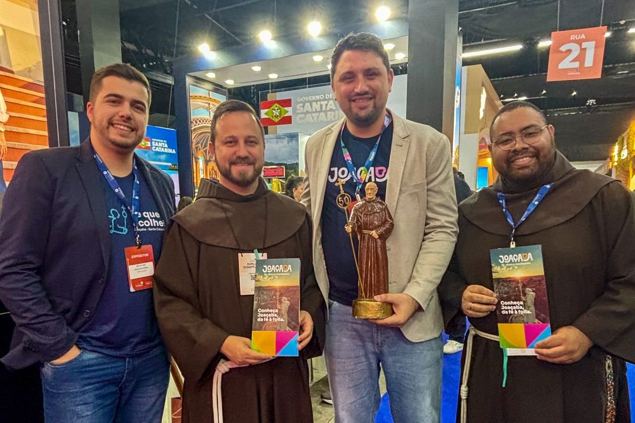 Joaçaba apresenta atrativos do turismo religioso na maior feira católica da América Latina