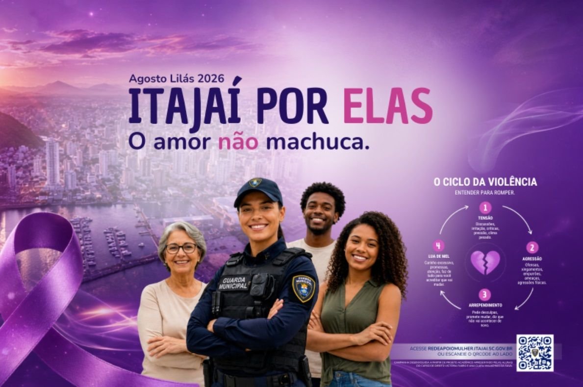 Itajaí lança campanha para fortalecer combate à violência contra a mulher