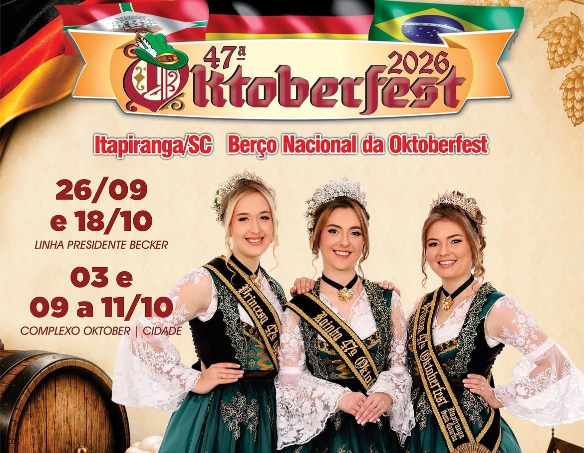 Oktoberfest de Itapiranga Celebrará 100 Anos de Porto Novo em 2026