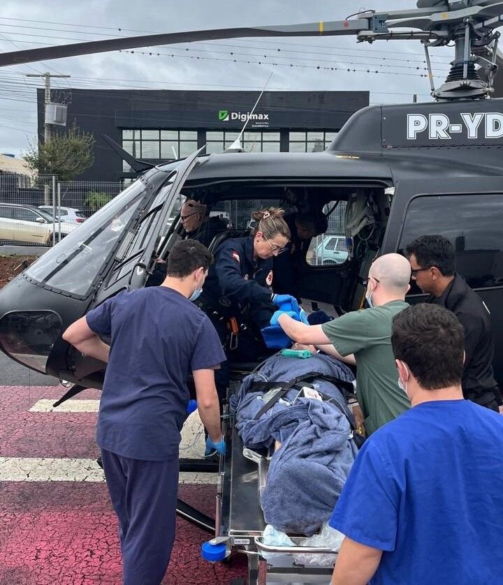 Homem de 55 anos é transferido ao HRO após síncope em Sul Brasil