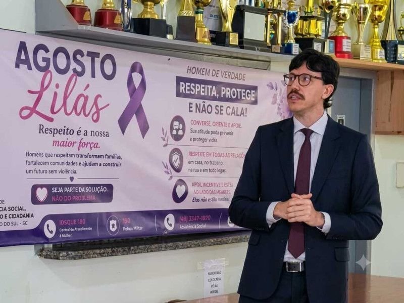 Promotor de Justiça realiza palestras sobre violência contra mulheres em Campo Belo do Sul