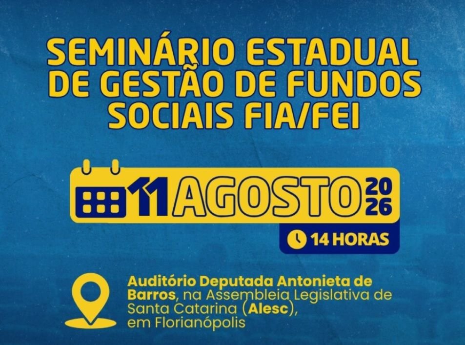 Alesc promove seminário sobre gestão de fundos para infância e idosos