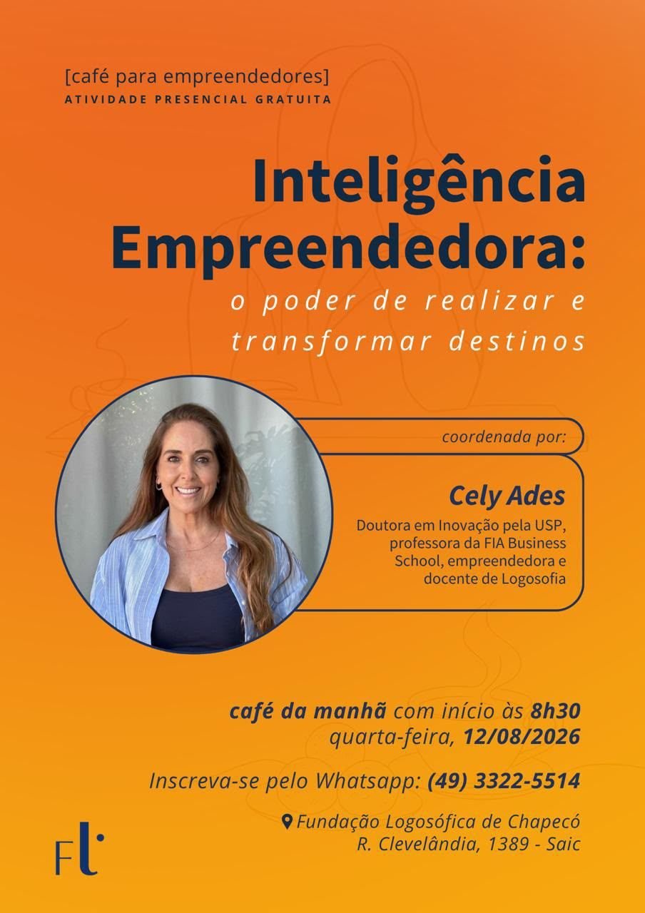 Fundação Logosófica realiza palestras sobre empreendedorismo em Chapecó