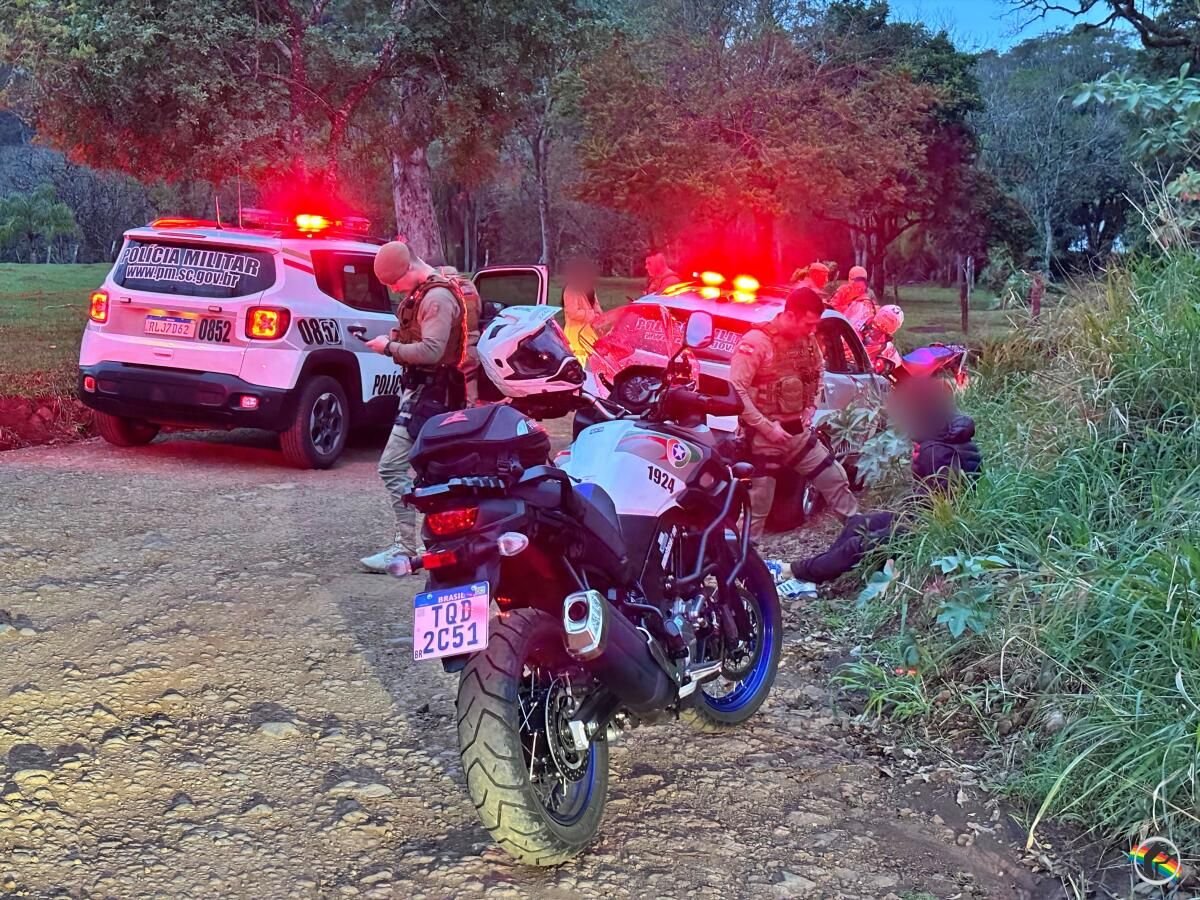 Casal é preso por tráfico de drogas após fuga em São Miguel do Oeste