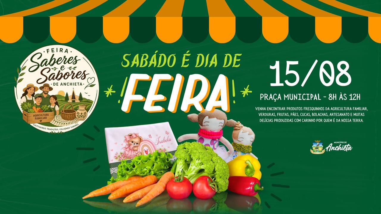 Feira Municipal Saberes e Sabores acontece neste sábado em Anchieta
