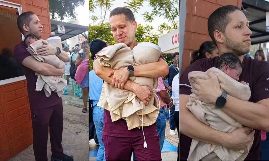 Pediatra evacua recém-nascidos durante terremoto de 7,4 na Colômbia