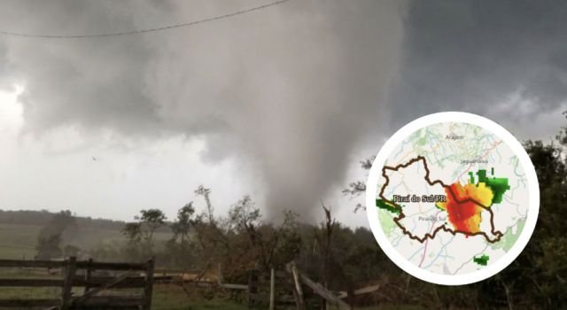 Tornado F3 atinge Piraí do Sul, Paraná, com ventos de até 332 km/h, confirma Simepar