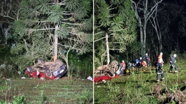 Acidente deixa uma pessoa morta e outra ferida no interior de Concórdia