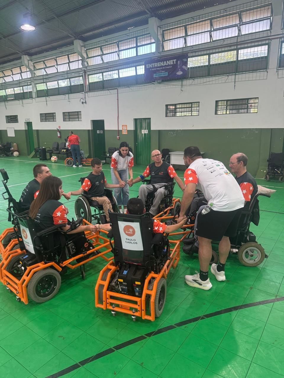 PARAJASC apresenta futebol em cadeira de rodas pela primeira vez em Chapecó