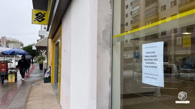 Paralisação nacional dos bancários afeta atendimento em São Miguel do Oeste