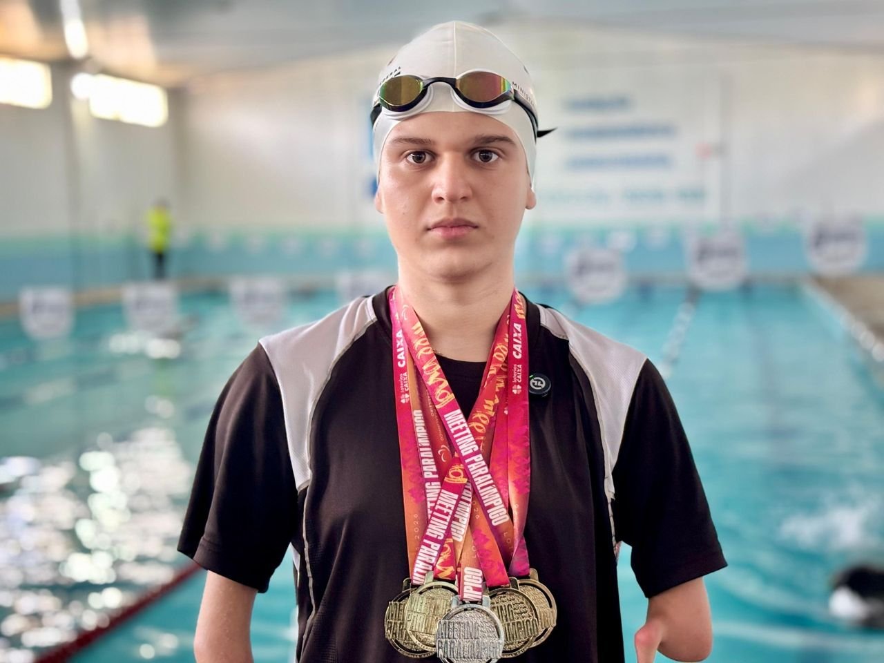 Henrique Gabriel Paz, nadador de Chapecó, acumula mais de 20 medalhas em competições