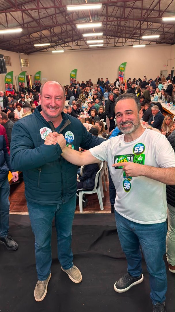 Cleiton Fossá e Mauro De Nadal lançam candidatura a deputado federal e estadual em Chapecó