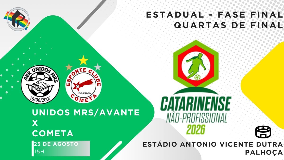 Cometa estreia no Catarinense Não-Profissional em Palhoça