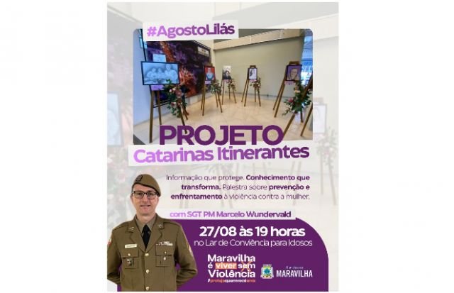 Projeto Catarinas Itinerantes promove ações contra violência em Maravilha