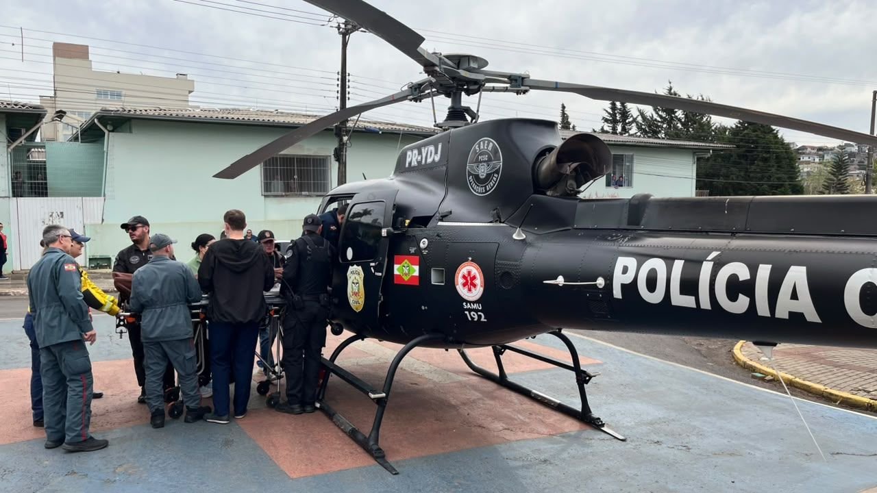 SAER-Fron realiza transferência aeromédica de homem com suspeita de AVC