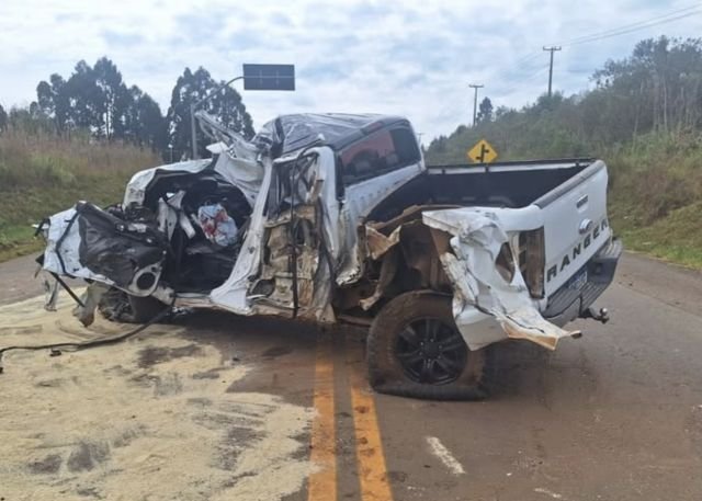 Colisão frontal em Curitibanos deixa motorista em estado grave