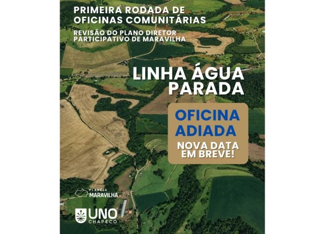 Oficina Comunitária de Maravilha será reagendada devido à previsão de chuvas