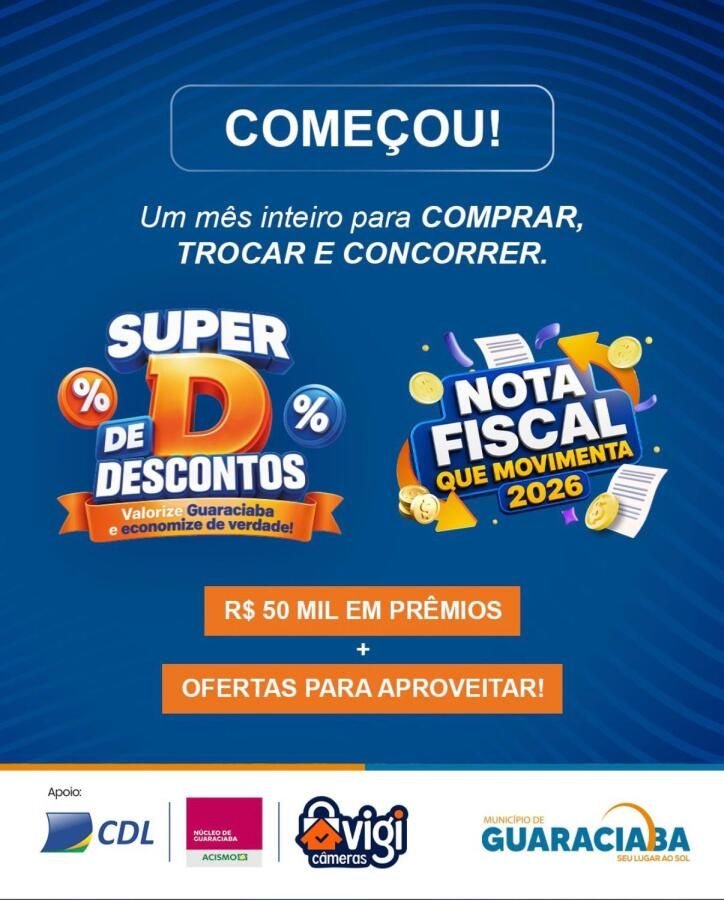 Guaraciaba lança campanhas para estimular compras no comércio local