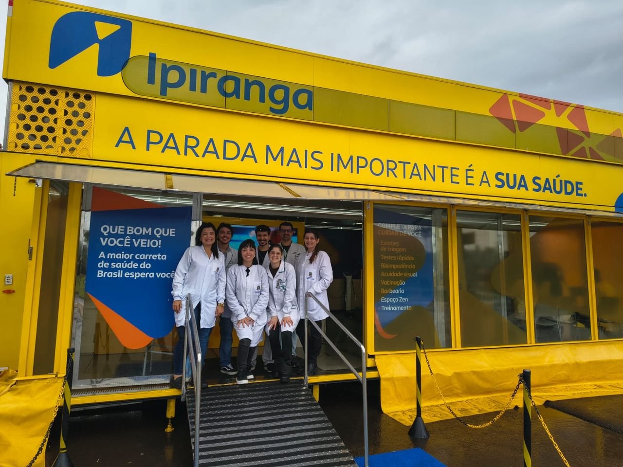 Saúde leva vacinação e testes a usuários da BR-282 em Chapecó