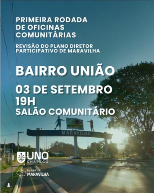 Oficina Comunitária sobre Plano Diretor de Maravilha acontece no Bairro União