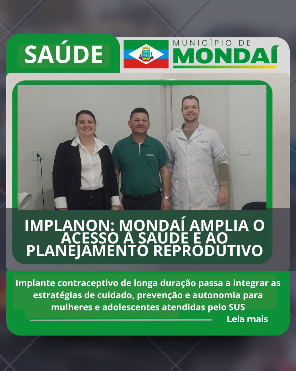 Mondaí amplia acesso ao Implanon para planejamento reprodutivo no SUS