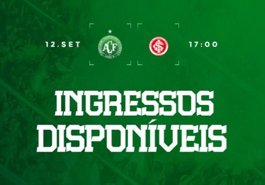 Venda de ingressos para Chapecoense x Internacional começa neste sábado