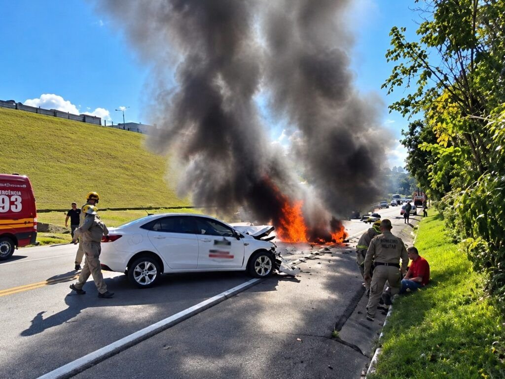 Uma pessoa morre em acidente com carro da Prefeitura em Ibirama