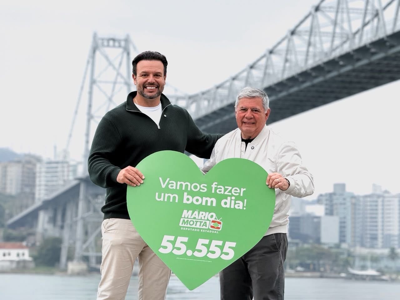 Pedrão anuncia apoio à reeleição de Mário Motta para a Alesc