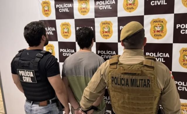 Polícias Civil e Militar prendem suspeito de furto de caminhonete em Descanso