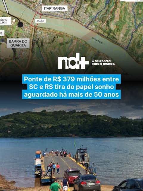 Ponte entre Itapiranga e Barra do Guarita pode ter contrato assinado em 2026