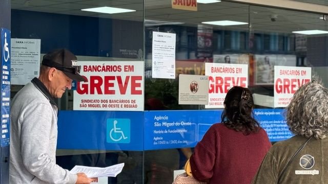 Greve de bancários da Caixa é confirmada no Extremo Oeste de SC