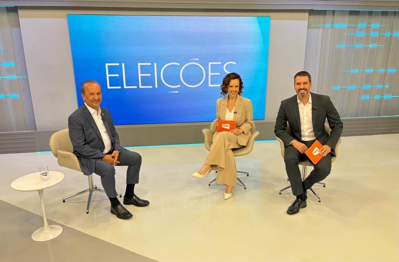 Jorginho Mello discute saneamento e segurança em entrevista na NSC