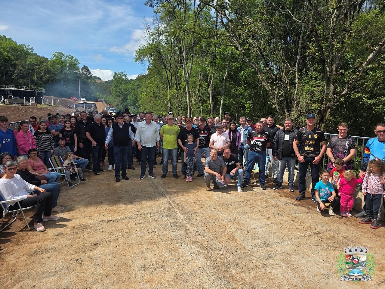 São João do Oeste inaugura nova ponte em La. Macuco